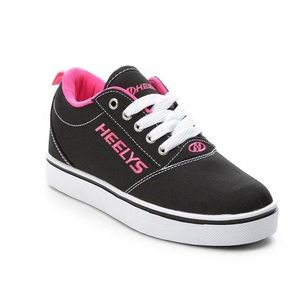 HEELYS PRO 20 WHEELED PINK AND BLACK SNEAKERS